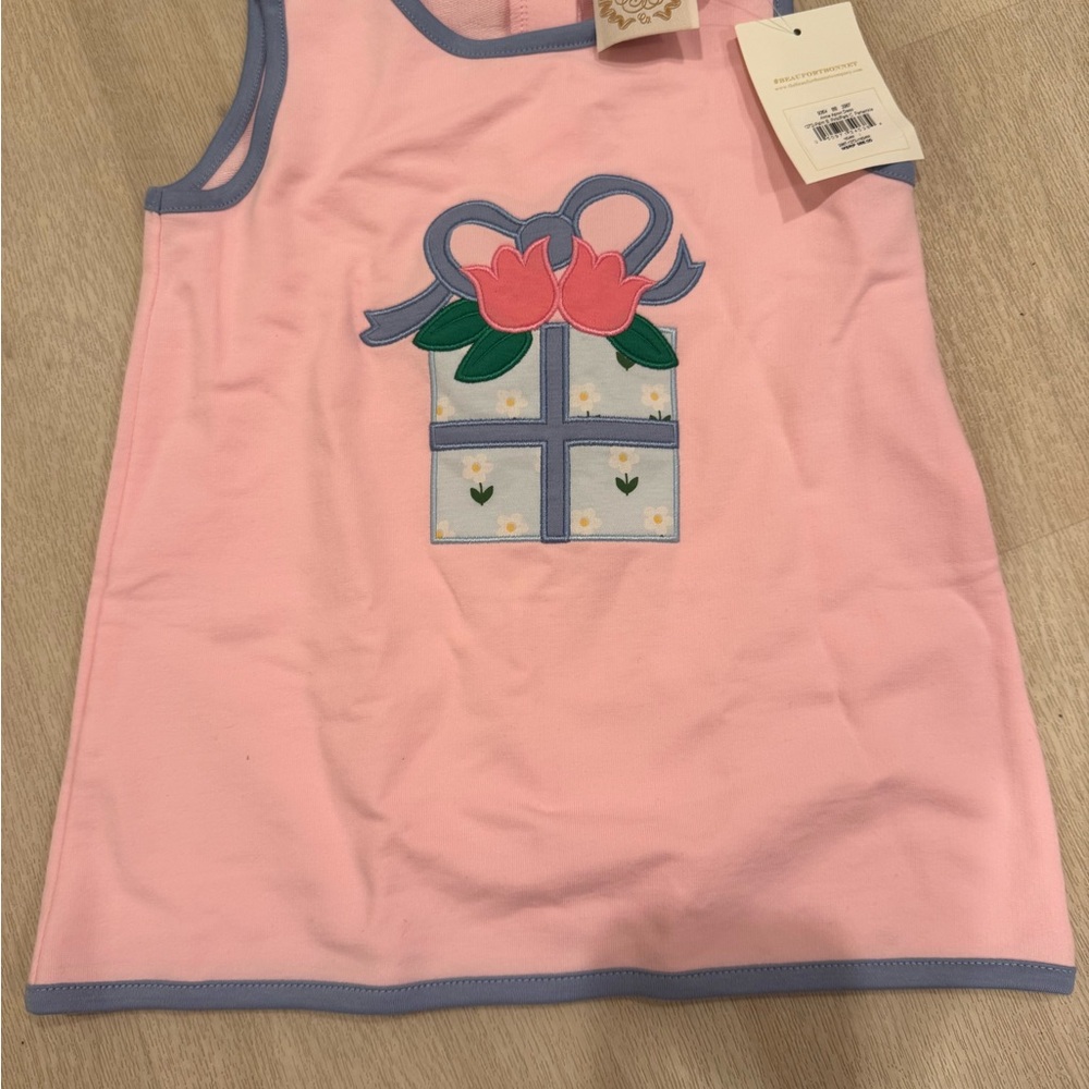 NWT The Beaufort Bonnet Company Annie apron palm beach play dress 18-24mo